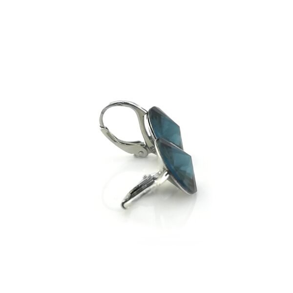 Sidabriniai auskarai su Swarovski kristalais - Image 3