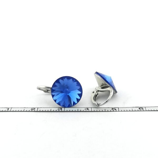 Sidabriniai auskarai su Swarovski kristalais - Image 4