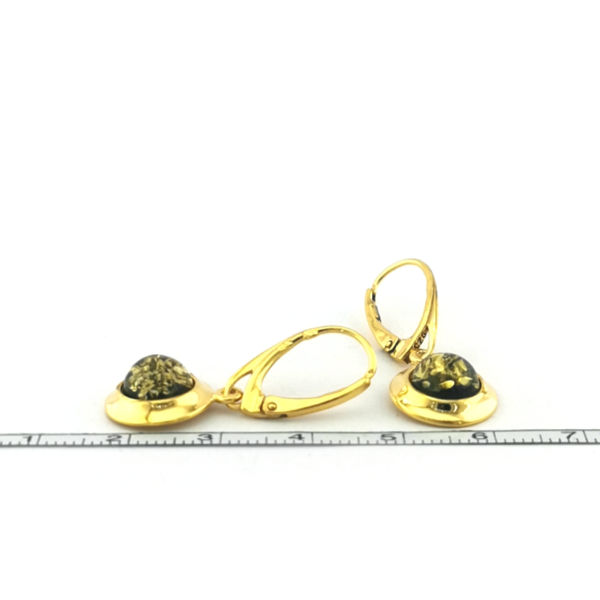 Sidabriniai auskarai su gintaru - Image 4