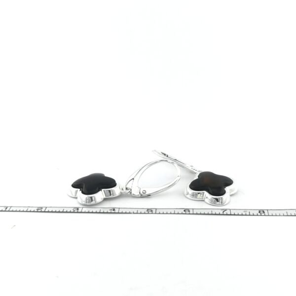 Sidabriniai auskarai su gintaru - Image 4