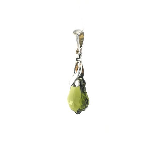 Sidabrinis pakabukas su Swarovski kristalu - Image 2