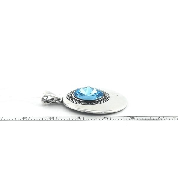 Sidabrinis pakabukas su Swarovski kristalu - Image 4