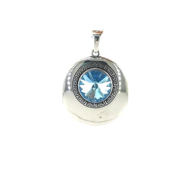 Sidabrinis pakabukas su Swarovski kristalu