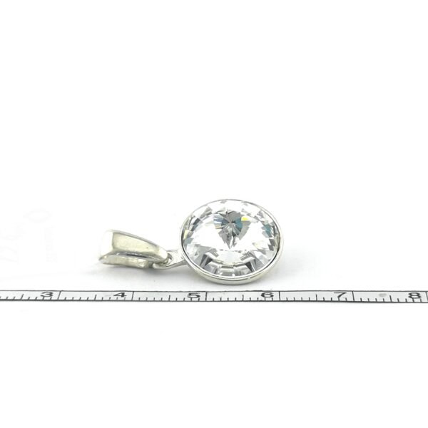 Sidabrinis pakabukas su Swarovski kristalu - Image 4