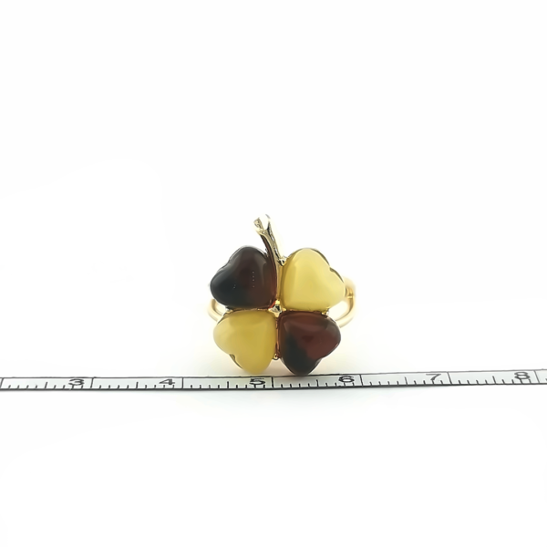 Sidabrinis žiedas su gintaru - Image 4