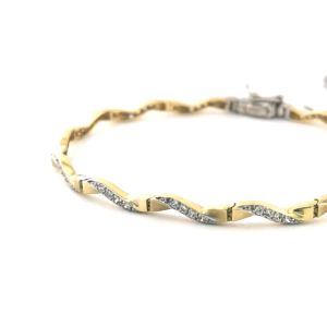 Auksinė apyrankė su cirkoniu