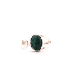 Sidabrinis žiedas su malachitu