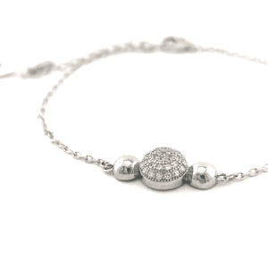 Sidabrinė apyrankė su cirkoniu