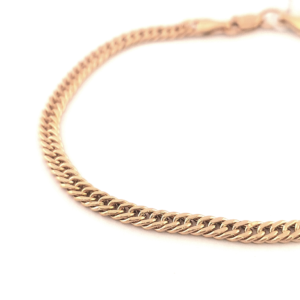 Auksinė apyrankė Double Curb