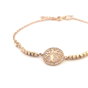 Auksinė apyrankė su cirkoniu