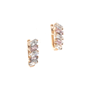 Auksiniai auskarai su cirkoniu