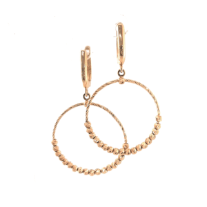 Auksiniai auskarai žiedai