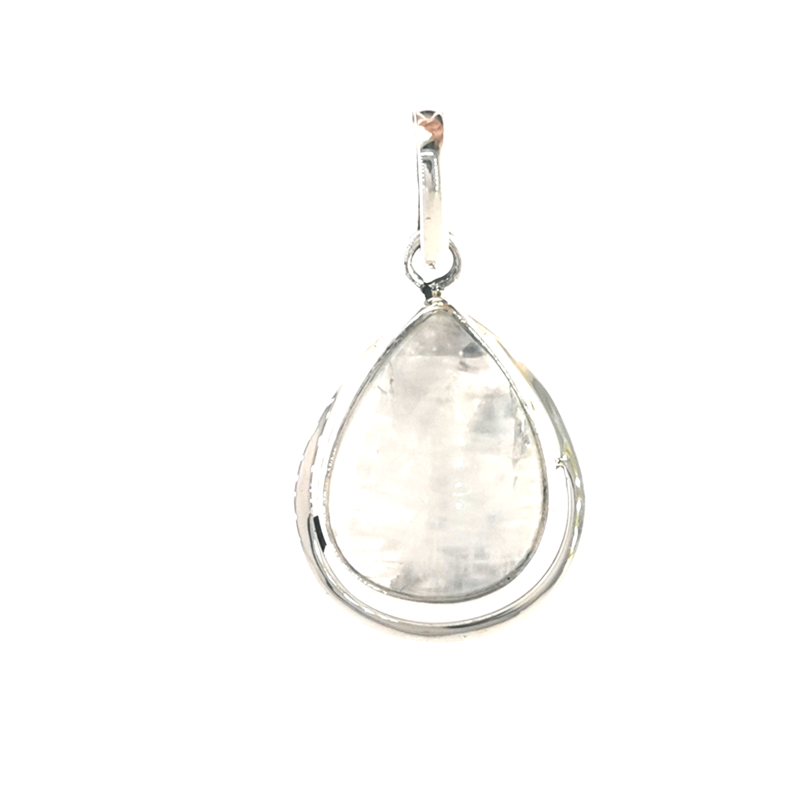 Sidabrinis pakabukas su mėnulio akmeniu 1 Sidabrinis pakabukas su mėnulio akmeniu